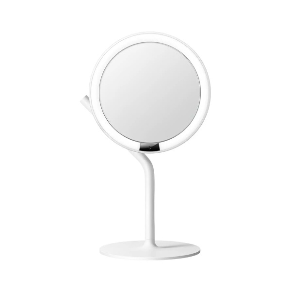 Зеркало косметическое настольное Amiro Mini 3 Desk Makeup Mirror, с подсветкой, белое